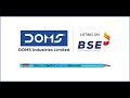 Listing Ceremony of DOMS Industries Limited at BSE.