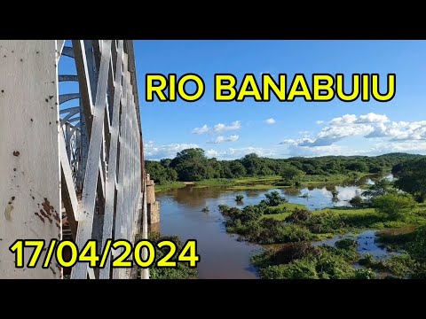 Rio banabuiu em senador pompeu Ceará  17 de abril 2024