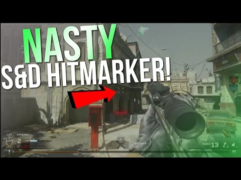 NASTY S&D HITMARKER ON MWR! - Modern Warfare Remastered Trickshotting