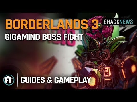 Borderlands 3 - Gigamind Boss Fight Gameplay