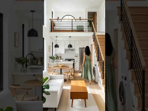 Modern Tiny Home with Minimalist Loft Design Idea