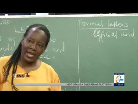 SOMERA MU DDIIROLYO _  ENGLISH LESSON _  (  LETTER WRITTING ) Part 2