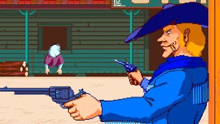 Casual Longplay: Sunset Riders (Arcade original EAC version) full game session for 1 Player w/ Billy