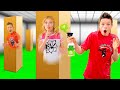 BOYS Vs GIRLS Extreme Hide And Seek In Boxes CHALLENGE