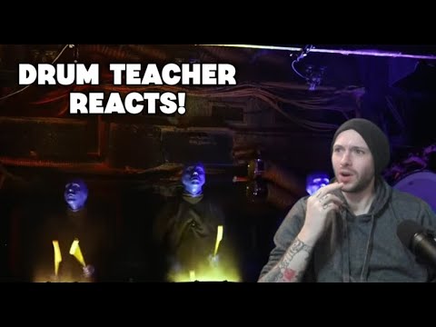Drum Teacher Reacts! Blue Man Group - Welcome to the Black Parade!