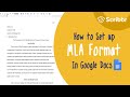 Setting up MLA Format Paper in Google Docs Step-by-Step (2020) | Scribbr 🎓