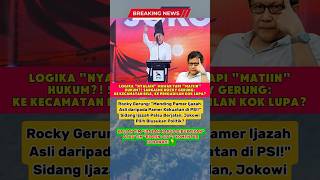Download lagu #rockygerung #jokowi #ijazahjokowi #psi #beritaterkini mp3