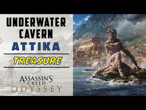 Underwater Cavern, Attika | Loot Treasure Location | ASSASSIN'S CREED ODYSSEY