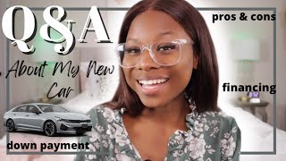 Q&A…Answering Your Questions About My New Car: down payment,pros & cons, credit score, etc. | Kia K5
