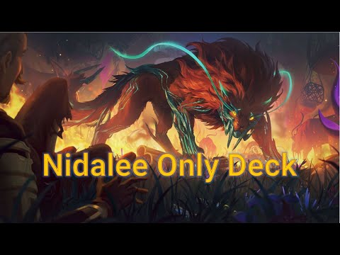 legend of runeterra :Nidalee only deck