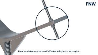 FNW® Adjustable Pipe Stands
