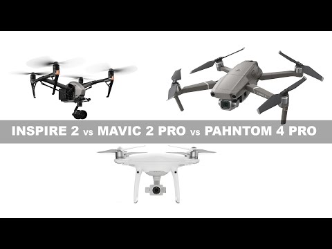 DJI DRONES TEST REVIEW - INSPIRE2 VS MAVIC 2 PRO VS PHANTOM 4 PRO