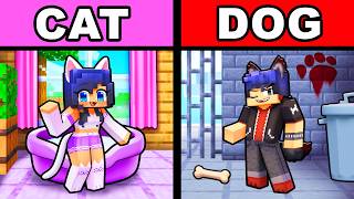 Download lagu CAT vs DOG BASE in Minecraft! mp3