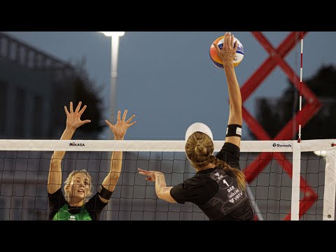 Elite 16: Müller / Tillmann im Interview nach ihrem Sieg über Ludwig / Lippmann in der Gruppe.