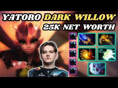 🔥 YATORO Dark Willow CARRY Highlights 25K NET WORTH 🔥 Rush Aghanim 🔥 - Dota 2