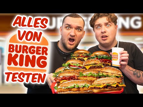 ALL BURGERKING Burger tests! 🍔😍 (with Nico)