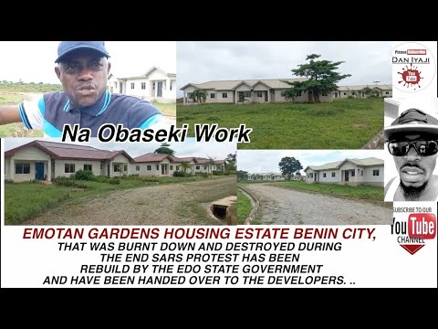 EMOTAN GARDENS HOUSING ESTATE BENIN CITY, THAT WAS BURNT DOWN AND DESTROYED DURING THE END SARS PROT