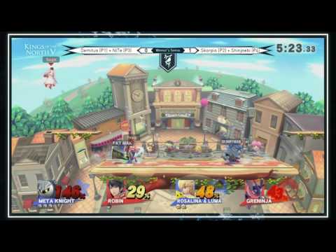 KotN5 - Demitus + NiTe vs Skorpio + Shinjoebi - Smash 4 2v2 WS