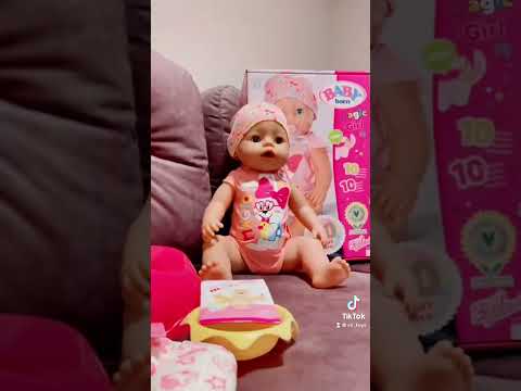 Baby Born interaktyvi lėlė - mergaitė Magic Girl, 43cm (827956) video