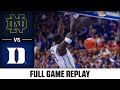 Notre Dame Vs Duke Full Game Replay 2024 25 ACC Men S Basketball