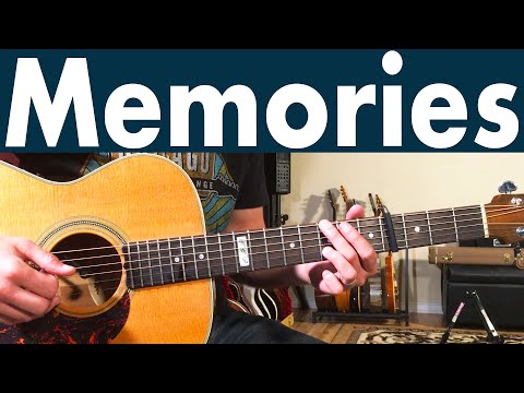 How To Play Memories On Guitar | Maroon 5 Fingerpicking Guitar Lesson + Tutorial