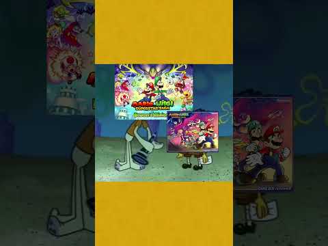 Spongebob Wrong Notes - Popple and Rookie Superstar Saga #mario #marioandluigi #shorts