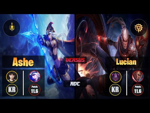 Zenit ASHE (ADC) [Lethal Tempo] VS LUCIAN - Master KR Patch 11.6