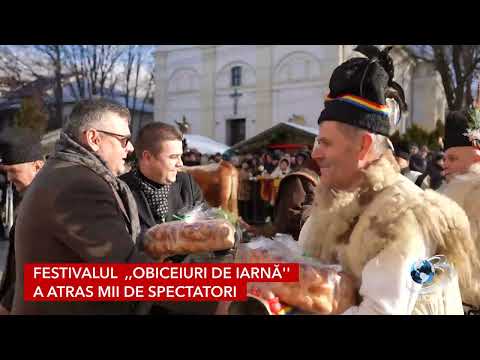 Centrul Sucevei transformat într-un muzeu viu al obiceiurilor de iarnă