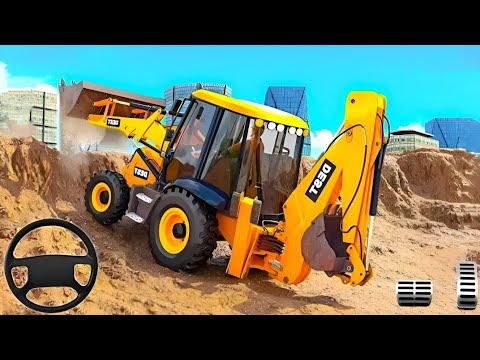 Transporting Heavy Excavator Road Construction - City Road Construction Game - Android Gameplay