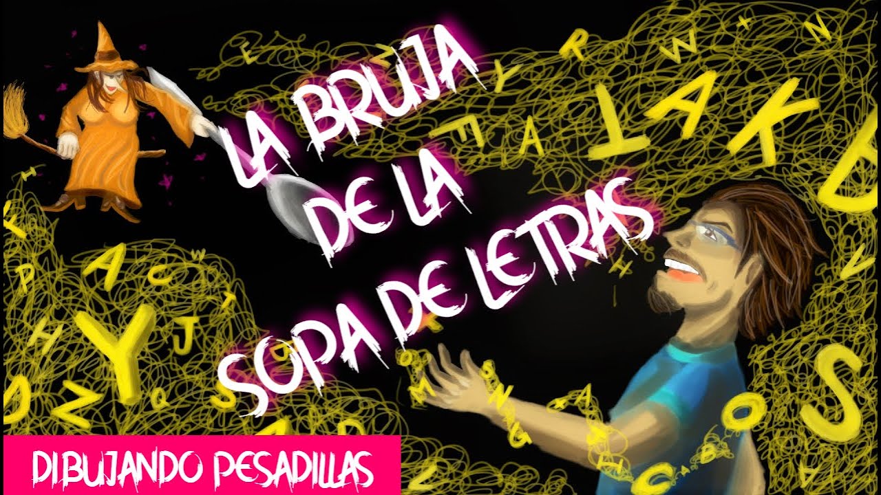DIBUJANDO PESADILLAS| LA BRUJA DE LA SOPA DE LETRAS| Nightmare Speed drawing| HALLOWEEN|