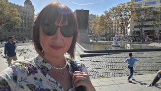 Barcelona 2022, ноябрь,на электричке,plaza Cataluña, обзор фотоаппаратов,La Rambla,barrio Gótico....