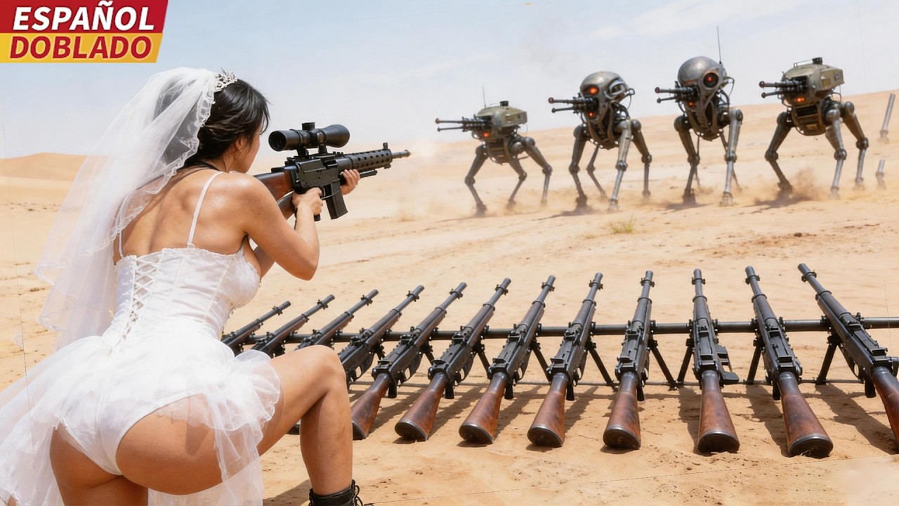 [Doblado Esp] Chica que acaba de ponerse el Vestido de Novia toma las armas para defender su base...