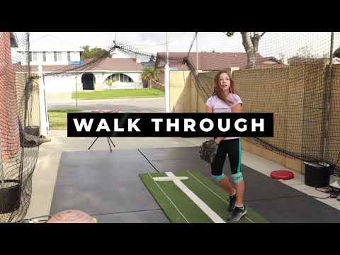 SOFTBALL PITCHING DRILL FOR STRENGTH (WALK THRU DRILL)