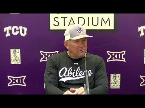 ACU Football: at TCU Postgame Press Conference | Sept. 13, 2025