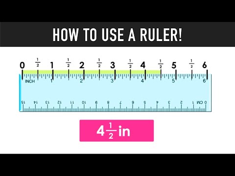 HOW TO USE A RULER TO MEASURE INCHES! Video