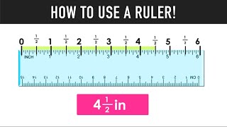 HOW TO USE A RULER TO MEASURE INCHES!