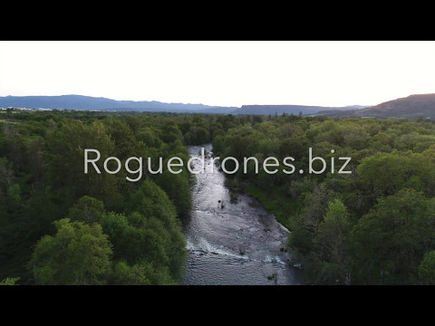 4k Drone flyover Bear creek Medford OR