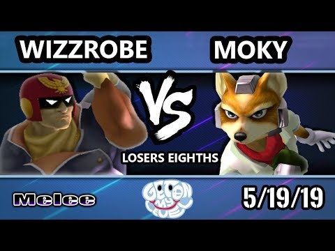 GOML 2019 SSBM - EMG | Moky (Fox) Vs. Wizzrobe (Falcon) Smash Melee Tournament Losers Eighths