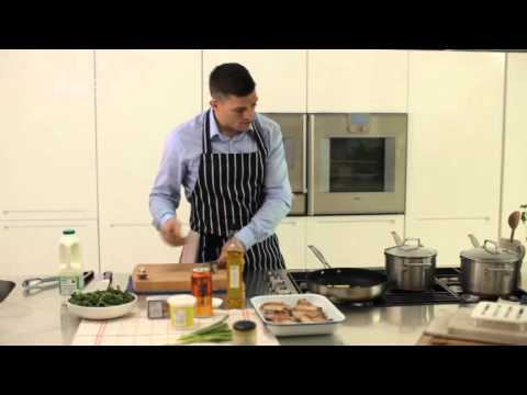 M&S Food: Pork Chops with Kale & Apple Mash Recipe