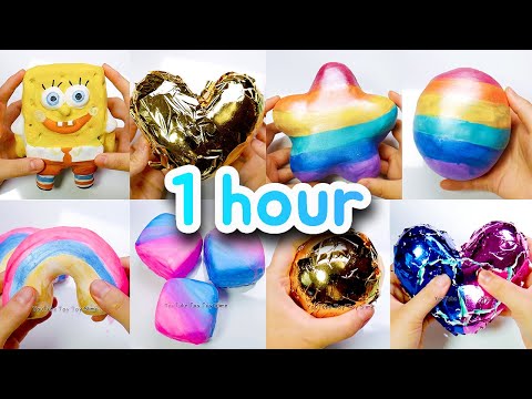 Plaster Clay Cracking ASMR 1hour Compilation