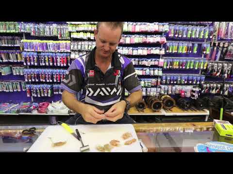 2018 BAITS &TRACES -  Cracker Shrimp & White Prawn Double Hook Trace & Bait for eeltail barbel