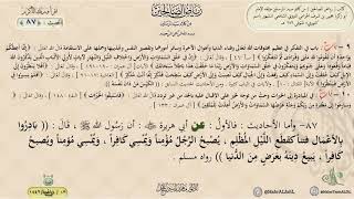 شرح رياض الصالحين : الحديث (87) باب في التفكر || د. ماهر ياسين الفحل image