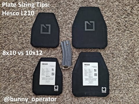 Before You Buy a Plate Carrier! Identify Your Plate Size First. Hesco L210 8x10 Small & 10x12 Large