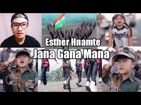 Esther Hnamte (5 Years) Feat 3 Assam Rifles, Lunglei, Mizoram : Jana Gana Mana [Reaction]