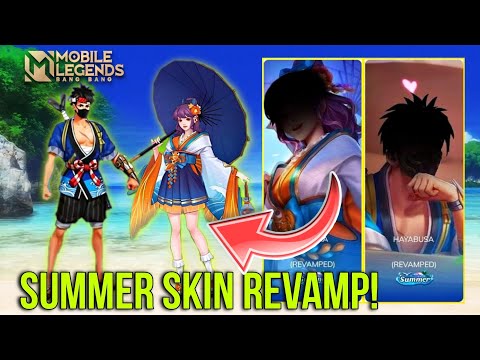 SUMMER REVAMP SKIN 2022! | HAYABUSA AND KAGURA SUMMER SKIN REVAMP | MLBB NEW SKIN | MLBB UPDATE