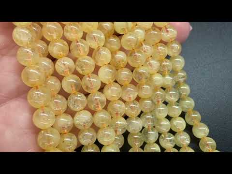 Цитрин натуральний 6 мм, круглий