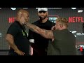 Jake Paul gets AGGRESSIVE with Mike Tyson in Heated 2nd FACE OFF
