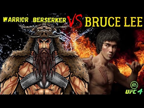 Bruce Lee vs. Warrior Berserker - EA sports UFC 4 - CPU vs CPU