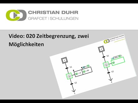 GRAFCET - 020 Zeitbegrenzung zwei Möglichkeiten