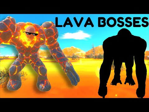 LAVABOY VS LAVA BOSSES - ANIMAL REVOLT BATTLE SIMULATOR